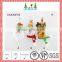 Red and green christmas santa wall clock