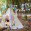 blue color Cotton canvas Indian kids Teepee Tent