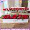 Wedding decoration paperboard gold stamping custom rose flower box