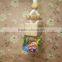 10ml chinese style gourd shape hanging frosted glass bottle car perfume with tassel