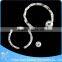 316L Steel Body Piercing Circular Barbell Crystal Adjustable Nose Rings Jewelry