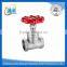 made in china casting stainless steel female gate valve