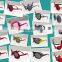 shimmering powder christmas & party glasses with various kinds of decoration