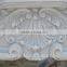 Luxury European Carved Statue Pure White Marble Fireplace
