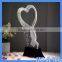 Hogift 2016 LED table lamp creative 3d heart-shaped USB table lamp acrylic battery table lamp MHo-229