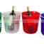 sales promotional beer chilling acrylic plastic ice bucket