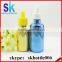 30ml silver gold child proof glass dropper bottle