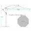 Coral Coast 11 ft. Steel Offset Patio Umbrella with Detachable Netting