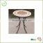 Garden use round mosaic bistro table/Stone dinner mosaic table