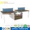 Industrial wooden computer workstation furniture