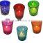 7.3*8.5cm Alabaster Glass Cross Candle Holder