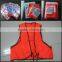 adult PVC security safe/safety life orange vest