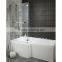 2016 Universal over bath glass shower screen, l shaped shower bath                        
                                                Quality Choice
