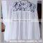 Fashionable Embroidered White Cotton Nightdress/Dressing Gown