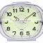 Plastic oval shape table alarm clock, wake up clock