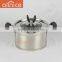 Korean style 3pcs induction stainless steel cooking pot set with double bottom