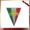 Lvming Cheap satin triangular flag,50*50*70cm fans bandana for advertising