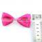 craft pink ribbon bow tie for wholesale