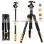 Lightweight Aluminum Camera Tripod 62'' 15KG Load Benro Manfrotto Zomei Weifeng Jieyang Yunteng Monopod w Panorama Ball Head Quality Choice