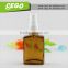 fancy 30ml rectangular spray glass dropper bottle with customized box