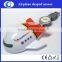 aeroplane shaped wired optical mouse with retractable cable