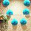 Tissue paper pom poms artificial flowers balls birthday decoration items