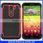 Wholesale rugged dual layer bumper case for lg g2, silicone pc bumper case for lg g2