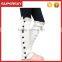 A-04 knitted wool boot socks buttons lace leg warmer socks lace trim knit leg warmers