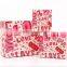 love heart design paper bag love words
