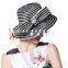 Beautiful White And Black Lady / Women Church Hat