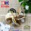 SGS Nickle free shiny gold color custom garment jeans button for pants