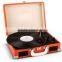 Hot sale sheap item Antique Imitation Style Multi-functions Suitcase Turntable Record Player with USB Recording