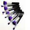 2016 10pcs hot sell shaving face cleaner cosmetic brush set with package wholesale