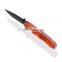 Folding Pocket Knife with Black Coated Blade & Double colored aluminum handle