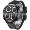 Weide men's mutiple time zones watches, fashion watches men luxury brand automatic,3atm water resistant rubber strap wacthes
