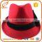 Winter style felt fedora hats cheap women red wool hat fedora for sale                        
                                                                                Supplier's Choice