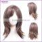 Fashionable Middle-length Wavy Healthy Human Hair Full Lace Wig