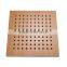 natural wood veneer perforated sound insulation auditorium acoustic panel