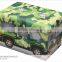 Kid toy storage public bus foldable ottoman