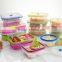 Food grade silicone foldable fresh lunch box series