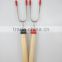 Extendable wooden spinning BBQ fork