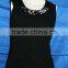 Sleeveless hand sewn neck ladies blouse designs