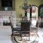 Customized design natural marble waterjet medallions for fireplace