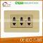 alumiunm material 2pin multifunction sockets, universal sockets for Gabon market