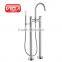 Floor mounted tub filler brass shower handset faucet bathroom