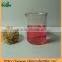 Crystal jar glass for candle make with lid
