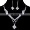China handmade crystal square pendant necklace earrings