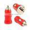 Usb car charger for iphone, for samsung,for blackberry