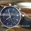 new products with your logo luxury three eyes case leather light at night sports watches men