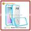 [UPO] For Samsung Galaxy s7 edge Hard Phone Case,Harden Hard back Plastic PC with Candy color Tpu bumper Crystal Clear